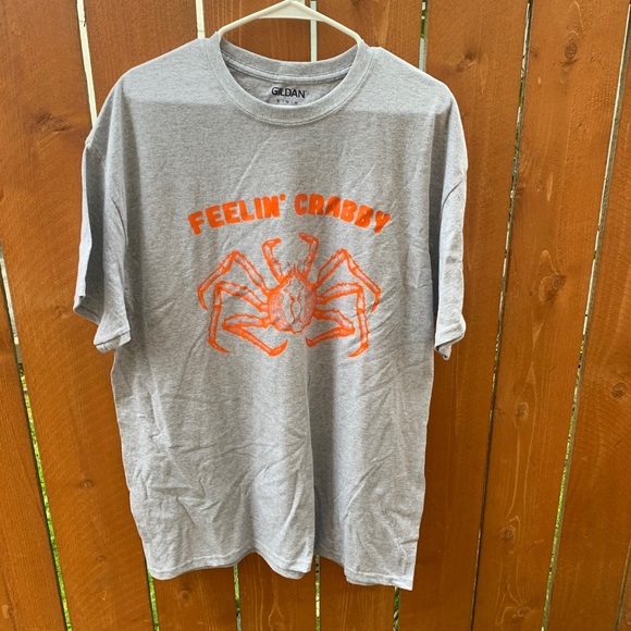 FEELIN’ CRABBY funny saying T-shirt, XL - Picture 2 of 4
